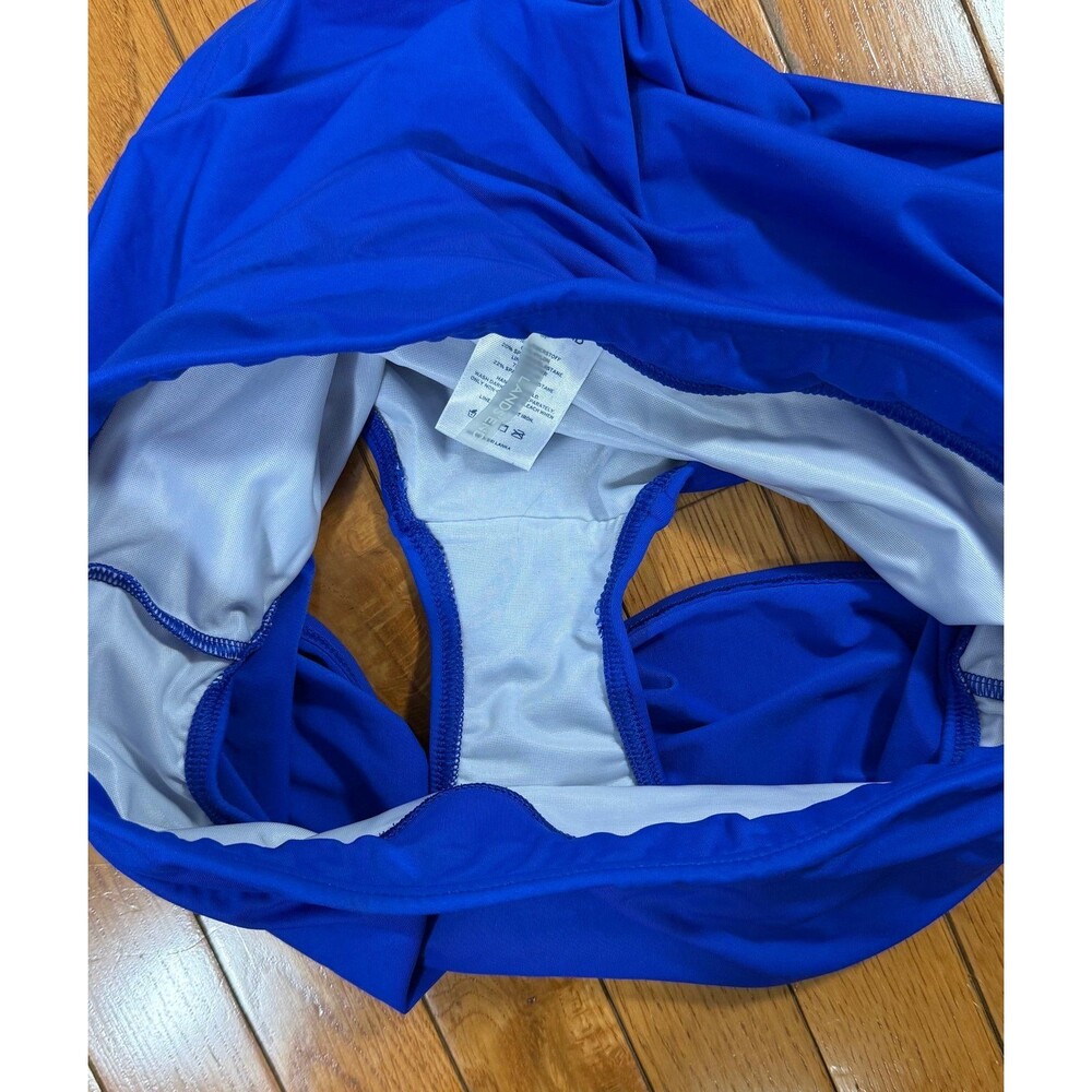 Lands End Women Blouson‎ Tankini Top & Swim Skirt Bandana Paisley Size 6P - Picture 7 of 8